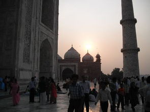 the taj at dusk 阿格拉泰姬玛哈陵的图片